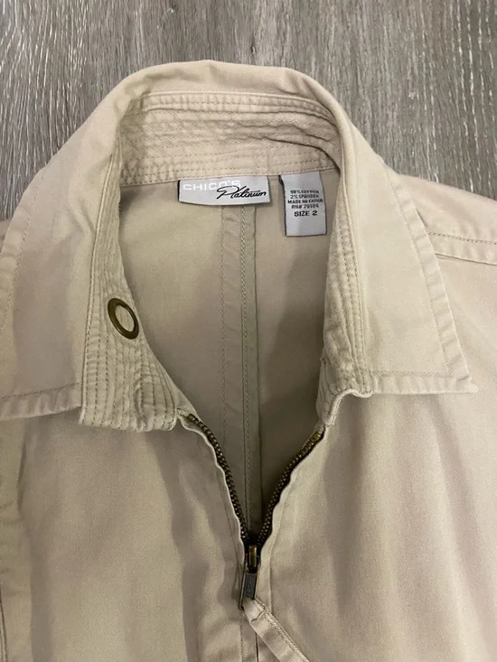 Chico's Matching Set - Beige Utility Zip Sleeveless Vest and Matching Pants - Picture 8 of 10